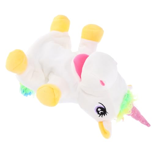 FUNNETOYU Lifelike Einhorn Handpuppe aus Weichem Plüsch Kindgerechte Waschbar Erzählspielzeug Kreativität und Eltern Junge Mädchen Bindung FUNNETOYU Lifelike Einhorn Handpuppe aus Weichem Plüsch Kindgerechte Waschbar Erzählspielzeug Kreativität und Eltern Junge Mädchen Bindung von FUNNETOYU