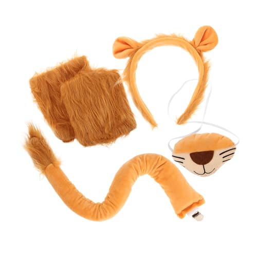 FUNNETOYU Löwenkostüm Stirnband Tierkostüm Accessoire für Party Cosplay Erwachsene mit Süßen Ohren Haarschmuck für Geburtstag Karneval Fasching und Halloween FUNNETOYU Löwenkostüm Stirnband Tierkostüm Accessoire für Party Cosplay Erwachsene mit Süßen Ohren Haarschmuck für Geburtstag Karneval Fasching und Halloween von FUNNETOYU