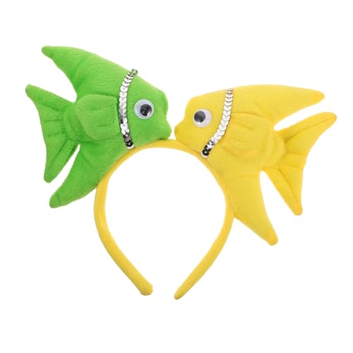 FUNNETOYU Lustiges Fisch Stirnband Goldfisch Haarreif Ocean Theme Kostüm Kinderfest Kopfschmuck Mädchen Party Zubehör FUNNETOYU Lustiges Fisch Stirnband Goldfisch Haarreif Ocean Theme Kostüm Kinderfest Kopfschmuck Mädchen Party Zubehör von FUNNETOYU