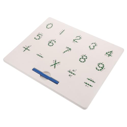 FUNNETOYU Magnetische Schreibtafel Magnetisches Montessori- Pädagogisches Mathespielzeug Pädagogische Zeichentafeln Montessori-feinmotorikspielzeug Lernspielzeug Green Plastik von FUNNETOYU