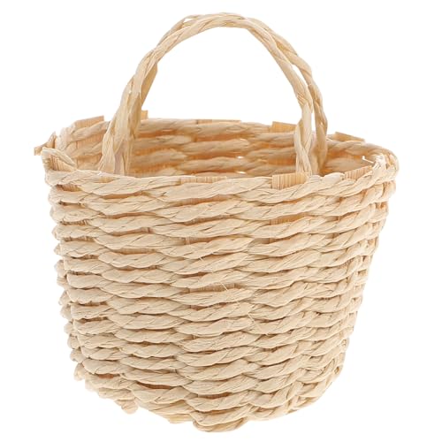 FUNNETOYU Maßstab Miniatur Aufbewahrungskorb Dekoration für Puppenhaus Langlebig und Formstabil für DIY Bastelarbeiten und Miniatur Szenen von FUNNETOYU