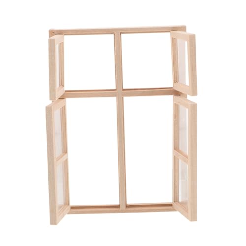 FUNNETOYU Maßstab für Puppenhaus DIY Bastelset Realistische Miniatur Holzmodelle Vielseitig Kombinierbar für Puppenhaus Dekoration und Gartenaccessoires von FUNNETOYU
