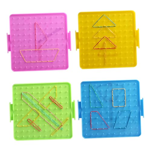 FUNNETOYU Mathematik Nagelbrett Teilig Doppelseitig Nagelplatte mit Gummibändern Lernspielzeug für Grundschule Formen Lehrmittel Zufällige Farbe FUNNETOYU Mathematik Nagelbrett Teilig Doppelseitig Nagelplatte mit Gummibändern Lernspielzeug für Grundschule Formen Lehrmittel Zufällige Farbe von FUNNETOYU