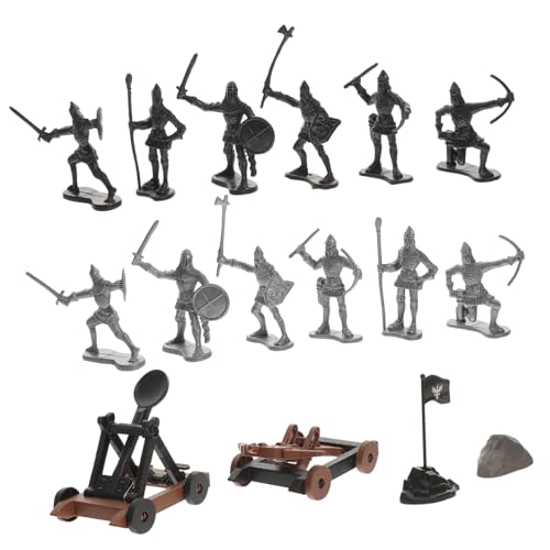 FUNNETOYU Militärspielzeug Retro Soldatenmodell mit Antikem Kriegswagen für Jungen Deko Figur Detailgetreues Historisches Militärgerät Geschenk von FUNNETOYU