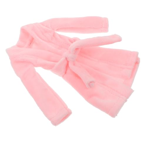 FUNNETOYU Mini Bademantel für Puppen Modisches Puppenkleidungs Accessoire Vielseitig Einsetzbar für Verschiedene Mini Puppen Fördert Kreatives und Interaktives Geschichtenerzählen von FUNNETOYU