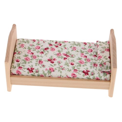 FUNNETOYU Mini Bett für Puppenmöbel DIY Dekoration für Kinderzimmer Hochwertiges Miniaturmöbel für Puppenhaus Zubehör Foto für Kreative Szenen FUNNETOYU Mini Bett für Puppenmöbel DIY Dekoration für Kinderzimmer Hochwertiges Miniaturmöbel für Puppenhaus Zubehör Foto für Kreative Szenen von FUNNETOYU