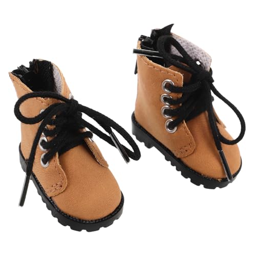 FUNNETOYU Mini Doll Boots Bjd Puppenschuhe Weiche Miniatur Stiefel für Sammler Puppenhaus Deko Kostüm Zubehör für Anziehspielzeug von FUNNETOYU