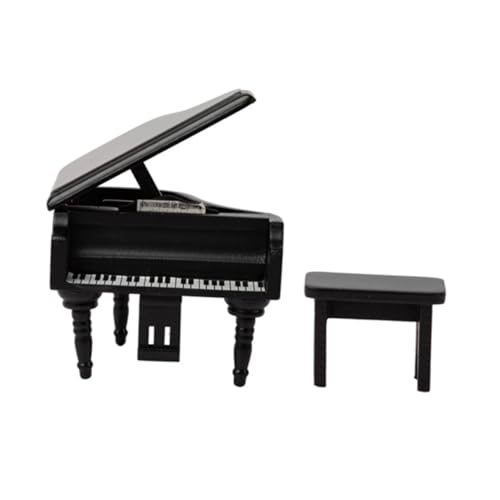 FUNNETOYU Mini Holz Klavier Miniatur Piano Modell aus Holz Schwarzes Mini Puppenhaus Klavier Zubehör Realistische Miniatur Möbel für Puppenhaus Dekoration Langlebiges und Glattes Design FUNNETOYU Mini Holz Klavier Miniatur Piano Modell aus Holz Schwarzes Mini Puppenhaus Klavier Zubehör Realistische Miniatur Möbel für Puppenhaus Dekoration Langlebiges und Glattes Design von FUNNETOYU