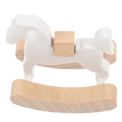 FUNNETOYU Mini Holz Schaukelpferd Miniatur Möbel Zubehör Puppenhaus Dekoration Vintage Stil Leicht Sicher Für Micro Landschaft Accessoire FUNNETOYU Mini Holz Schaukelpferd Miniatur Möbel Zubehör Puppenhaus Dekoration Vintage Stil Leicht Sicher Für Micro Landschaft Accessoire von FUNNETOYU