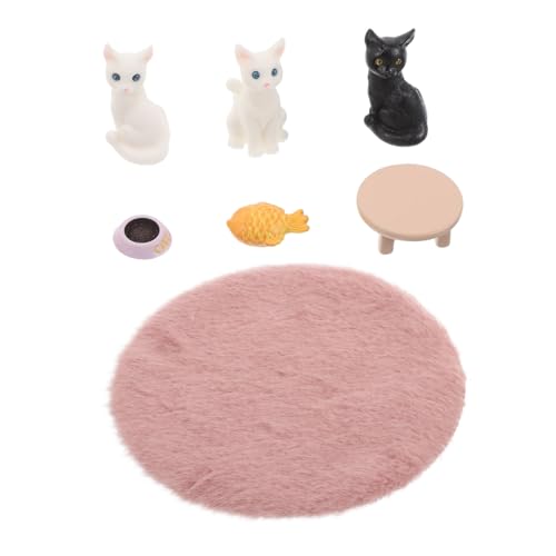 FUNNETOYU Mini Katzenfiguren Set Teiliges Kawaii Deko Set für Mini und Puppenhäuser Katzenornamente für Natürliche Mikrolandschaften und Stilvolle Wohnaccessoires FUNNETOYU Mini Katzenfiguren Set Teiliges Kawaii Deko Set für Mini und Puppenhäuser Katzenornamente für Natürliche Mikrolandschaften und Stilvolle Wohnaccessoires von FUNNETOYU