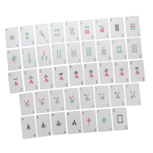 FUNNETOYU Mini Mahjong Kunststoff Outdoor Reise Mahjongspiel Unterhaltungsspiel für Zuhause Bar Büro Geeignet FUNNETOYU Mini Mahjong Kunststoff Outdoor Reise Mahjongspiel Unterhaltungsspiel für Zuhause Bar Büro Geeignet von FUNNETOYU