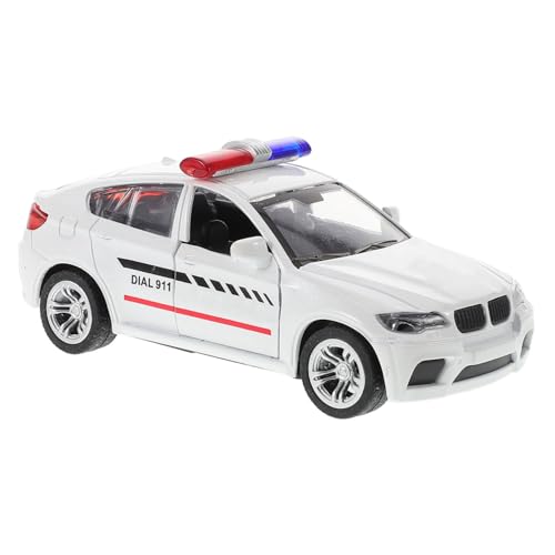 FUNNETOYU Mini Polizei LKW Modell mit Beweglichen für Sammler Dekoration Klassisches Automodell für Kreative Spielstunden von FUNNETOYU