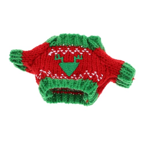 FUNNETOYU Mini Puppenpullover Plüsch Kuscheliges Puppenkleidungszubehör Rotes Grün Dreiecksmuster Festlicher DIY Ersatzpullover für Kleine Spielzeugpuppen FUNNETOYU Mini Puppenpullover Plüsch Kuscheliges Puppenkleidungszubehör Rotes Grün Dreiecksmuster Festlicher DIY Ersatzpullover für Kleine Spielzeugpuppen von FUNNETOYU