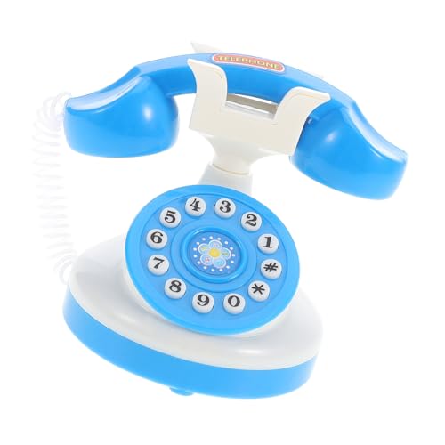 FUNNETOYU Mini-Telefonspielzeug Telefon Wählscheibentelefon -Telefon Blau Telefon interaktives Miniatur-Telefon altes Schultelefon Plastik Blue FUNNETOYU Mini-Telefonspielzeug Telefon Wählscheibentelefon -Telefon Blau Telefon interaktives Miniatur-Telefon altes Schultelefon Plastik Blue von FUNNETOYU