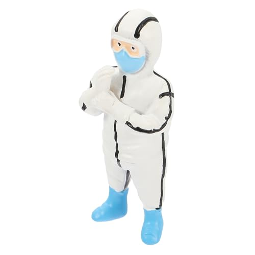 FUNNETOYU Miniatur Arzt Figur Kleine Miniaturfigur für Sandtisch und Mikro Landschaft Lebensechte Mini Menschen Modell Landschaftsdekoration für Puppenhaus und Schulprojekte von FUNNETOYU