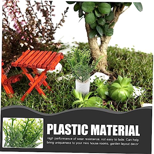 FUNNETOYU Miniatur Bonsai Modell Künstliche Pflanze Mini Haus Deko Bonsai Ornament Puppenhaus Zubehör Mikro Landschaft ohne Pflege Langlebig Geruchlos von FUNNETOYU