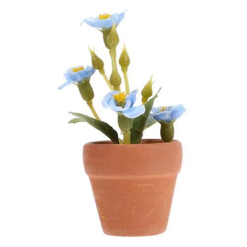 FUNNETOYU Miniatur Bonsai Pflanze Plastik Langlebige Miniaturpflanze für Puppenhaus Zubehör Feingearbeitete Kunstpflanze zur Deko von Micro Landschaften und Kleinen Häusern Leicht und von FUNNETOYU