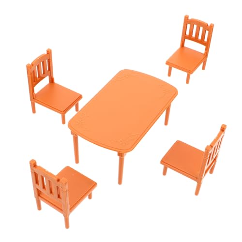 FUNNETOYU Miniatur Esszimmer Tisch Stühle Umweltfreundlich Langlebig Realistisch Gestaltet Naturfarben Puppenhaus Zubehör Lernspielzeug FUNNETOYU Miniatur Esszimmer Tisch Stühle Umweltfreundlich Langlebig Realistisch Gestaltet Naturfarben Puppenhaus Zubehör Lernspielzeug von FUNNETOYU
