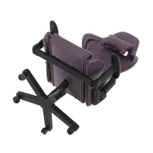 FUNNETOYU Miniatur-Gaming-Stuhl, Mini-puppenhaus-möbelmodell, Computerstuhl-Modell, Rollenspiel, Büro, Heimdekoration, Realistische Mini-möbel von FUNNETOYU