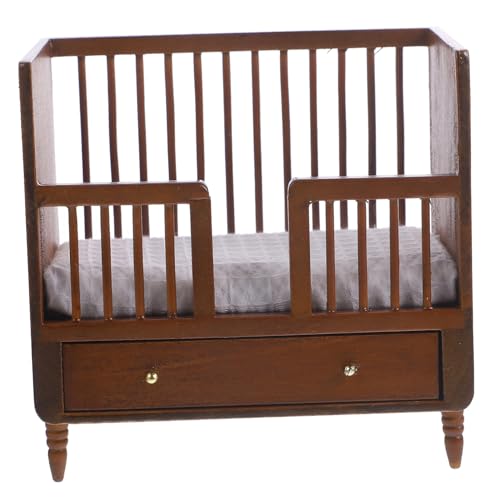 FUNNETOYU Miniatur Holz Geländerbett Puppenhausmöbel Kleine Kinderzimmer Dekoration Stabiles Realistisches Miniaturmöbel für Puppenhaus Zubehör Klassischer Stil Langlebig Platzsparend FUNNETOYU Miniatur Holz Geländerbett Puppenhausmöbel Kleine Kinderzimmer Dekoration Stabiles Realistisches Miniaturmöbel für Puppenhaus Zubehör Klassischer Stil Langlebig Platzsparend von FUNNETOYU