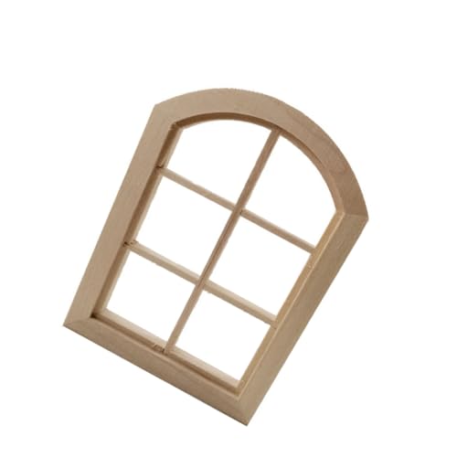 FUNNETOYU Miniatur Holzfensterrahmen Mini Haus Zubehör Dekoratives Puppenhaus Fenster Modell Handliches Miniatur Holzdekor für DIY Puppenhaus Bastelspielzeug FUNNETOYU Miniatur Holzfensterrahmen Mini Haus Zubehör Dekoratives Puppenhaus Fenster Modell Handliches Miniatur Holzdekor für DIY Puppenhaus Bastelspielzeug von FUNNETOYU