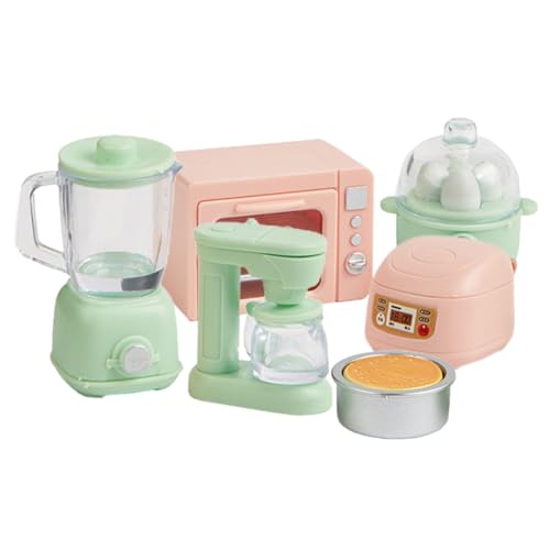 FUNNETOYU Miniatur Küchenzubehör Puppenhaus Dekoration Multifunktional Realistisch Miniaturküche Spielaccessoire für Fotorequisiten von FUNNETOYU