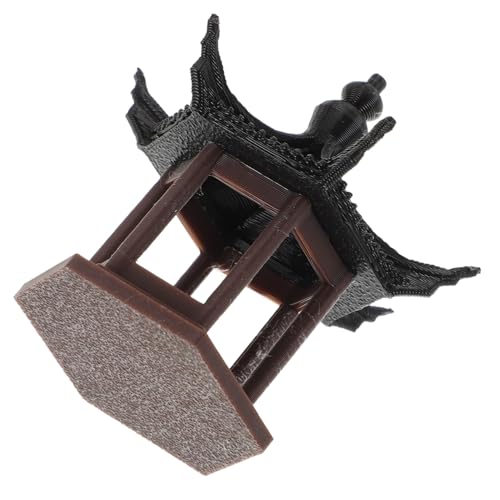 FUNNETOYU Miniatur Pavillon Modell Deko Druck Alte Architektur Mikro Landschaft Ornament für Wohnzimmer Büro Aquarium Sandtisch Kleine Gartenfigurines von FUNNETOYU