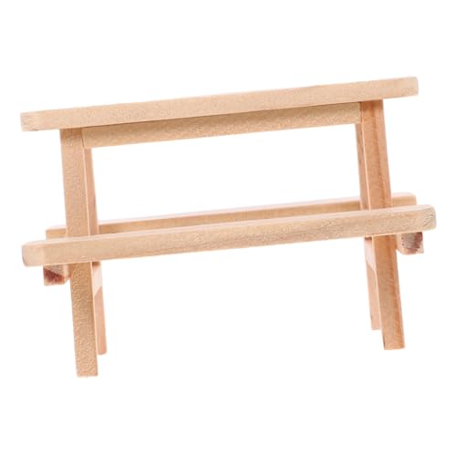 FUNNETOYU Miniatur Picknicktisch aus Holzmodell für Puppenhaus Dekoration Tisch und Stühle für Kreative Mini Haus Szenen DIY Farbgestaltung Perfektes Fotorequisit für Puppenhaus FUNNETOYU Miniatur Picknicktisch aus Holzmodell für Puppenhaus Dekoration Tisch und Stühle für Kreative Mini Haus Szenen DIY Farbgestaltung Perfektes Fotorequisit für Puppenhaus von FUNNETOYU