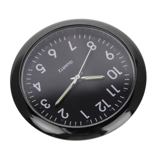 FUNNETOYU Miniatur Puppenhaus Uhr Elektronische Bewegliche Kleine Wanduhr Schwarzer Rand und Dekoratives Modell für Puppenhaus Zubehör Fotorequisit für Sammler und DIY Spielspaß von FUNNETOYU