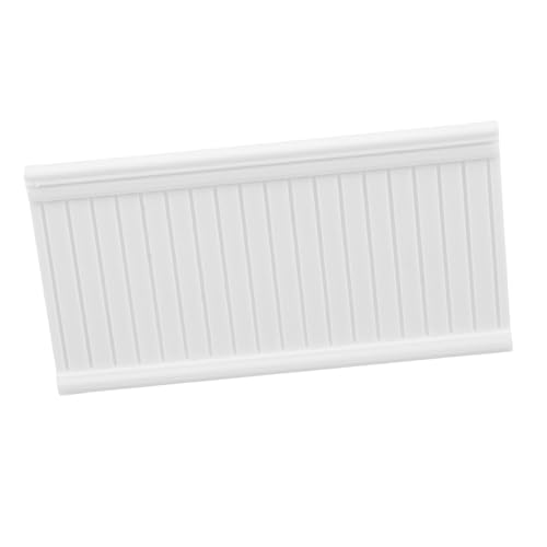 FUNNETOYU Miniatur Puppenhaus Wandverkleidung Wainscoting Modell mit Erhabenem Design Präzise Miniatur Wandverzierung für Puppenhaus Dekoration Kompakte Wandschmuckleiste für Kleine Räume von FUNNETOYU