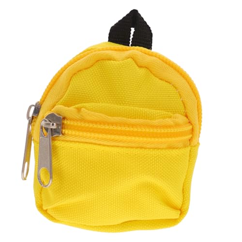 FUNNETOYU Miniatur Puppenrucksack aus Robustem Polyester mit Reißverschluss Dekorativer Schulranzen für Puppenhaus und Gelb Langlebig und Praktisch als Mini Ornament FUNNETOYU Miniatur Puppenrucksack aus Robustem Polyester mit Reißverschluss Dekorativer Schulranzen für Puppenhaus und Gelb Langlebig und Praktisch als Mini Ornament von FUNNETOYU