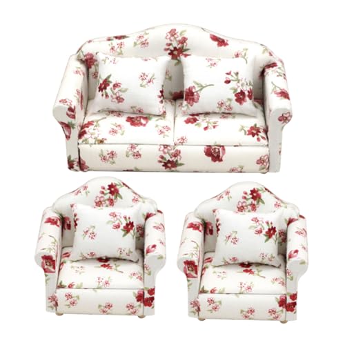 FUNNETOYU Miniatur Sofa Modell mit Blumenmuster Teiliges Set Puppenhaus Möbel Lebensecht und Dekorativ Geeignet für Miniaturhäuser und Foto Requisiten Sicheres Material für Kinderzimmer FUNNETOYU Miniatur Sofa Modell mit Blumenmuster Teiliges Set Puppenhaus Möbel Lebensecht und Dekorativ Geeignet für Miniaturhäuser und Foto Requisiten Sicheres Material für Kinderzimmer von FUNNETOYU