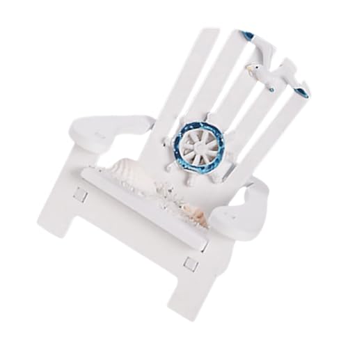 FUNNETOYU Miniatur Strandstuhl Modell Realistischer Mini Liegestuhl Leichter Deko Strandstuhl für Puppenhaus Mikro Garten Meeresszene Dekoratives Miniaturmöbel für Tisch und Landschaft von FUNNETOYU