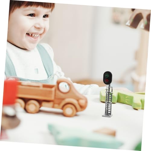FUNNETOYU Miniatur Verkehrsampel Modell Bausatz für Architektur und Modelleisenbahn Detailgetreues DIY Signalsystem für Sandtisch Landschaftsdekoration Vielseitiges Miniatur signalsignal von FUNNETOYU