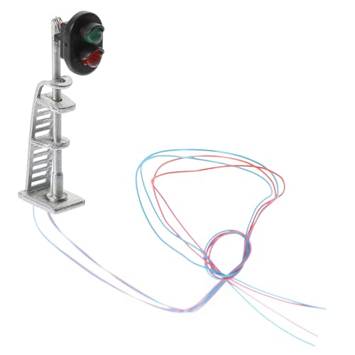 FUNNETOYU Miniatur Verkehrsampel Modellbahn Zubehör Sandtisch DIY Signal Ornament Realistisches Mikro landschaftsdekor für Outdoor und Zuglandschaften von FUNNETOYU
