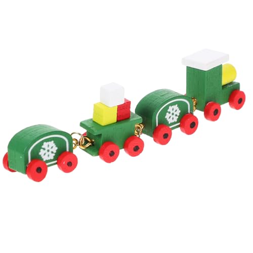 FUNNETOYU Minizug Leute aus dem Puppenhaus weihnachtliche Mini-Dekoration Miniaturen Ding Tür Fee Weihnachts präsente Miniaturzug Holz-Cartoon-Zug-Schmuck hölzern Green FUNNETOYU Minizug Leute aus dem Puppenhaus weihnachtliche Mini-Dekoration Miniaturen Ding Tür Fee Weihnachts präsente Miniaturzug Holz-Cartoon-Zug-Schmuck hölzern Green von FUNNETOYU