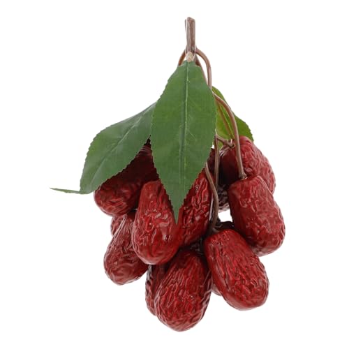 FUNNETOYU Modell Mit Realistische Getrocknete Jujube Lebensechte Jujube-Dekorationen Aus Getrockneten Jujuben Simulationsfutter Heimdekorationen Basteln Rotes Plastik FUNNETOYU Modell Mit Realistische Getrocknete Jujube Lebensechte Jujube-Dekorationen Aus Getrockneten Jujuben Simulationsfutter Heimdekorationen Basteln Rotes Plastik von FUNNETOYU