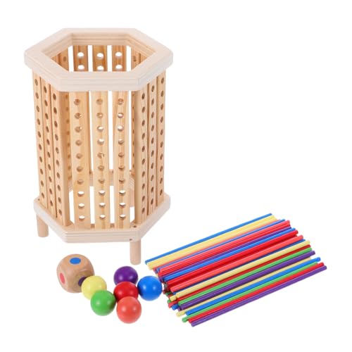 FUNNETOYU Montessori Holz Brettspiel mit Bunten Stäben Pädagogisches Tragbares Lernspielzeug für Fördert Feinmotorik Teamwork und Frühe Mathematik Robustes Naturholz für Familie und FUNNETOYU Montessori Holz Brettspiel mit Bunten Stäben Pädagogisches Tragbares Lernspielzeug für Fördert Feinmotorik Teamwork und Frühe Mathematik Robustes Naturholz für Familie und von FUNNETOYU