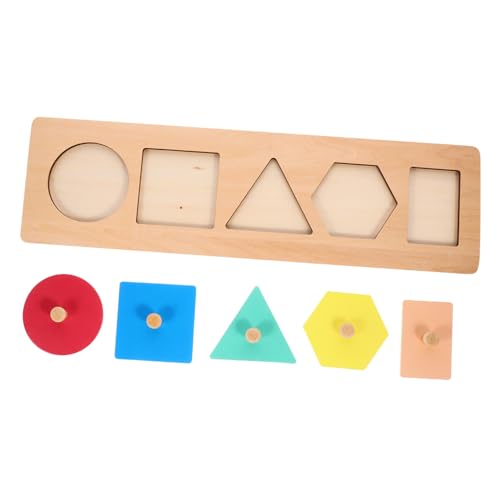 FUNNETOYU Montessori Holz Geometrisches Formen Puzzle für Ab Jahre Motorikspielzeug zur Farb Formerkennung Pädagogisches Steckpuzzle aus Glattem Kindersicherem Holzmaterial FUNNETOYU Montessori Holz Geometrisches Formen Puzzle für Ab Jahre Motorikspielzeug zur Farb Formerkennung Pädagogisches Steckpuzzle aus Glattem Kindersicherem Holzmaterial von FUNNETOYU