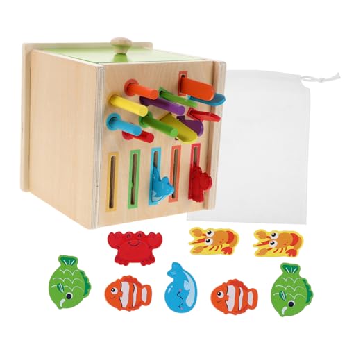 FUNNETOYU Montessori Holzspielzeug Farb Formsortierer aus Massivem Holz Pädagogisches Lernspielzeug für Kleinkinder Ab Jahren Fördert Farberkennung Formzuordnung und Eltern-Junge von FUNNETOYU
