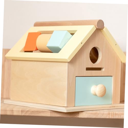 FUNNETOYU Montessori Holzspielzeug Münzbox für Kleinkinder Ab Jahr Pädagogisches Wurf Sortierspielzeug zur Motorik Konzentration und Logischem Denken Sicher und Gestaltet von FUNNETOYU