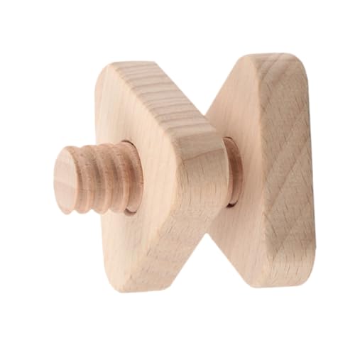 FUNNETOYU Montessori Schraubspielzeug Holz Dreieckige Geometrische Formen Lernspielzeug Hand Auge koordination und Feinmotorik für Jungen und Mädchen von FUNNETOYU