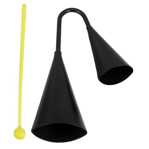 FUNNETOYU Musikinstrument für Kleinkinder Handliche Agogo Bells und Zweifarbige Cowbell Percussion Instrument Lernspielzeug zur Rhythmusförderung von FUNNETOYU
