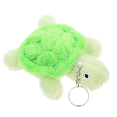 FUNNETOYU Niedlicher Plüsch Schildkröten Schlüsselanhänger Einzigartiger Anhänger für Taschen und Rucksäcke Praktischer Schlüsselhalter für Tag Leicht und Dekorativ Grün von FUNNETOYU