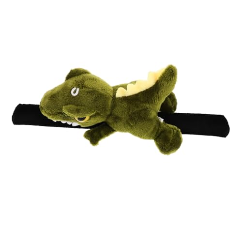 FUNNETOYU Niedliches Dinosaurier Plüschtier Motorrad Rücksitz Anhänger Kreatives Dinosaurier Stofftier mit Feiner Verarbeitung Vielseitiger Motorrad Dekorationsanhänger für Jungen und von FUNNETOYU