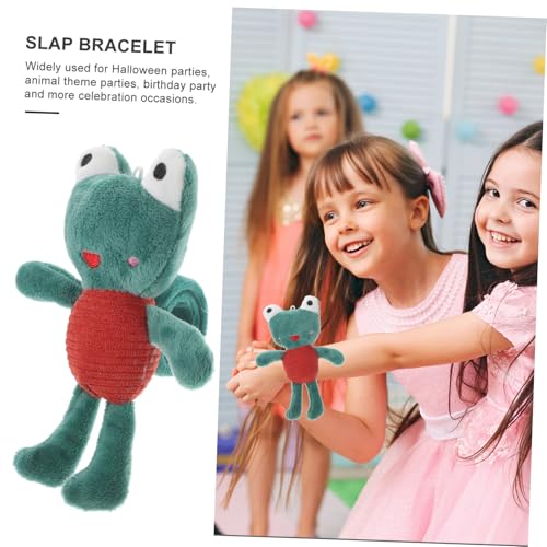 FUNNETOYU Niedliches Frosch Slap Armband Plüsch Tiermotiv Kindergeburtstag Party Mitgebsel Leicht Tragbar Geschenk Jungen Mädchen FUNNETOYU Niedliches Frosch Slap Armband Plüsch Tiermotiv Kindergeburtstag Party Mitgebsel Leicht Tragbar Geschenk Jungen Mädchen von FUNNETOYU