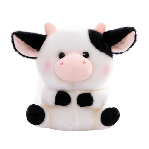 FUNNETOYU Niedliches Kuscheltier Kuh Plüschpuppe Gefüllt Cartoon Tierstofftier Flauschiges Dekorationsspielzeug FUNNETOYU Niedliches Kuscheltier Kuh Plüschpuppe Gefüllt Cartoon Tierstofftier Flauschiges Dekorationsspielzeug von FUNNETOYU