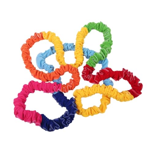 FUNNETOYU Elastischer Multiplayer-laufring Für Drinnen Und Draußen Trainingsgerät Mit Bunten Segmenten Elastisches Seil Für Junge Mädchen Und Gruppenaktivitäten von FUNNETOYU