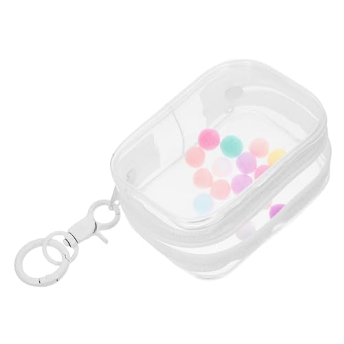 FUNNETOYU PVC-puppenvitrine Mit Schlüsselanhänger, Transparente Figuren-ausstellungstasche, Reise-puppentaschen, Tragbare Puppen-Aufbewahrungstasche, Mini-hängepuppen-blindboxen, Organizer von FUNNETOYU