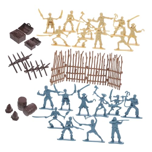 FUNNETOYU Piraten Soldaten Set Teilig Mini Kunststoff Figuren Spielset für Rollenspiele Jungen Mädchen Sicher Glatte Oberfläche Kreative Fantasie von FUNNETOYU